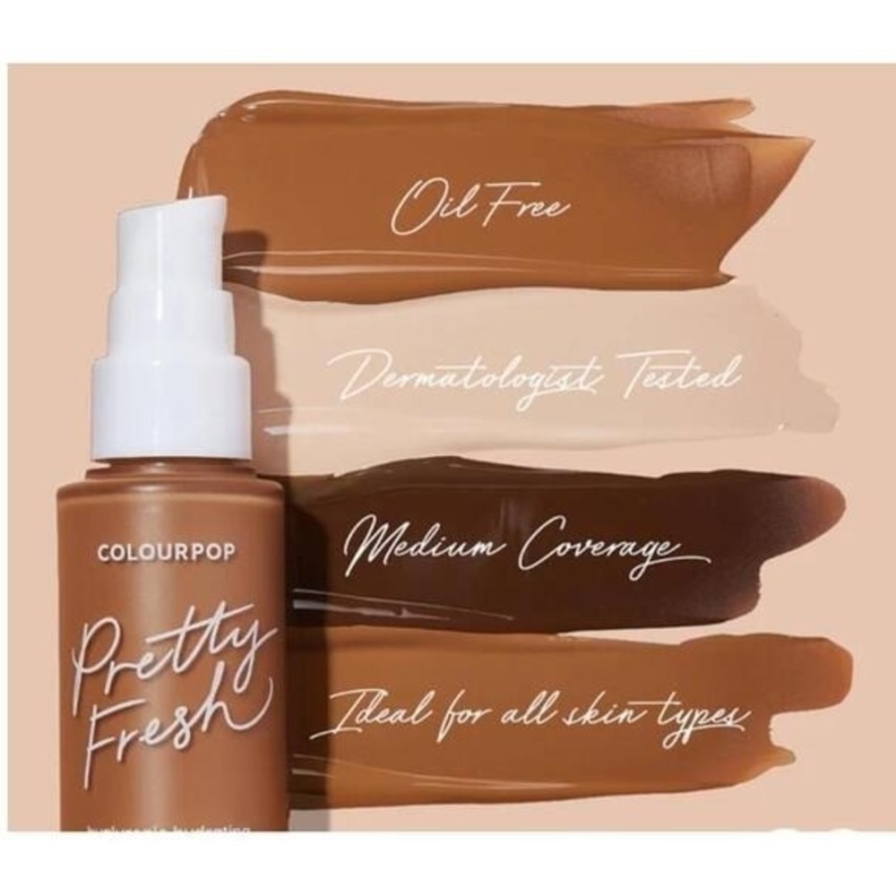 ColourPop Pretty Fresh Hydrating Foundation Medium Dark 120W 1oz Lot of 2 NIB - Picture 9 of 9